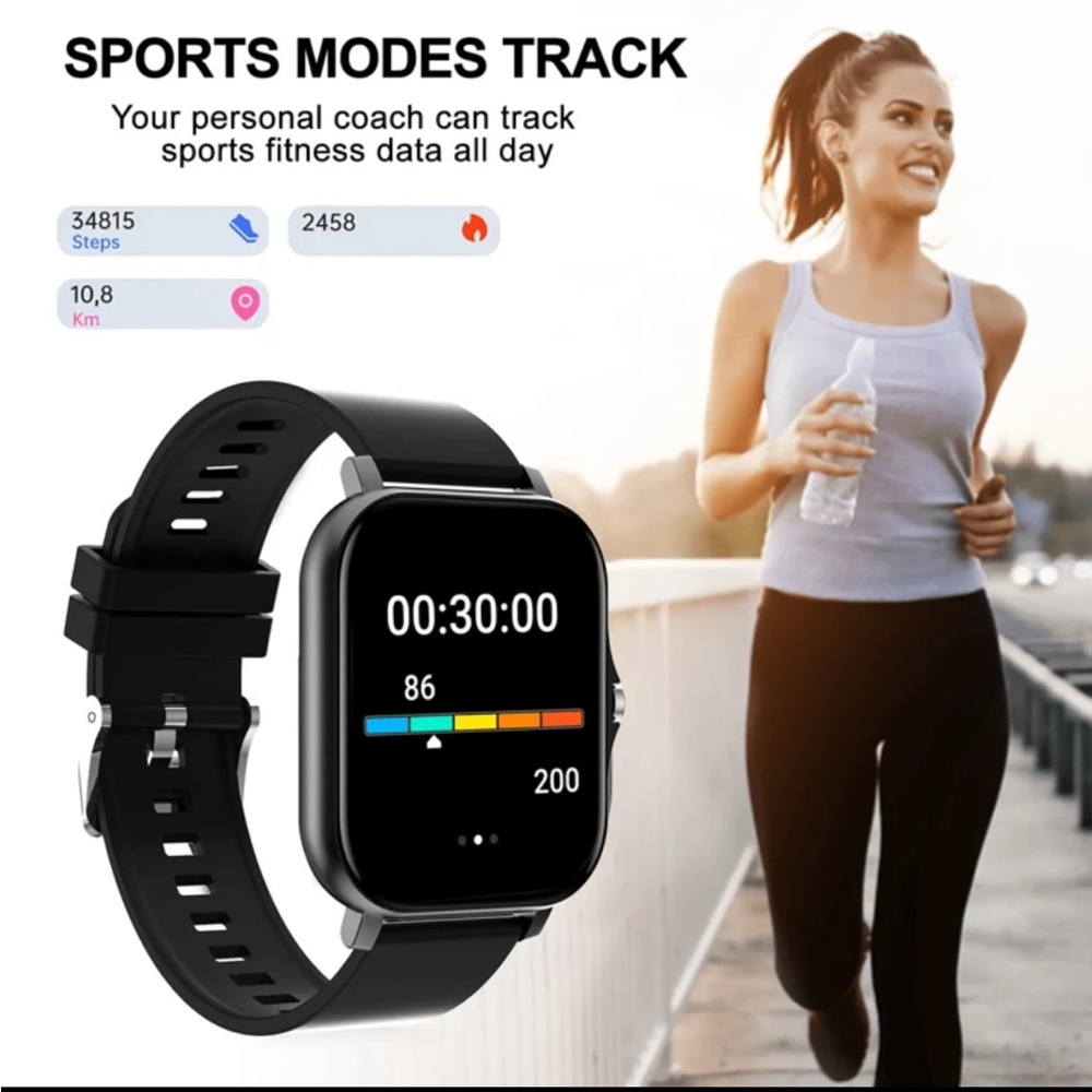 Smartwatch with Pink Band